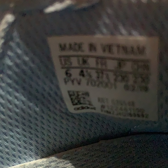 Adidas Adizero Blue Tennis Sneakers sz 6 - Picture 4 of 9